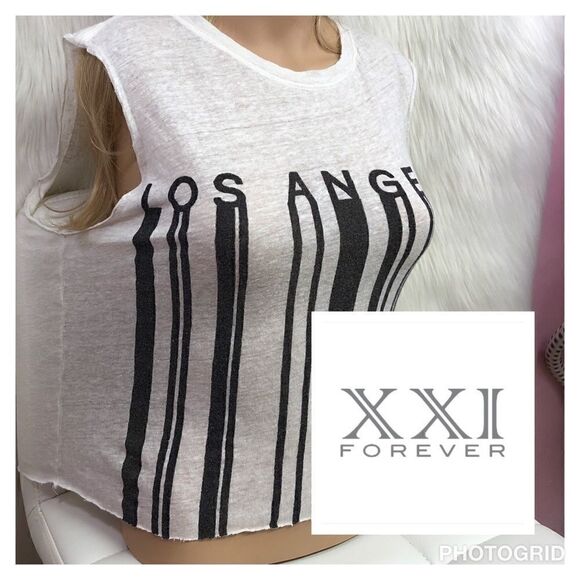 Forever 21 Tops - XXI Forever 21 Los Angeles barcode medium Shirt